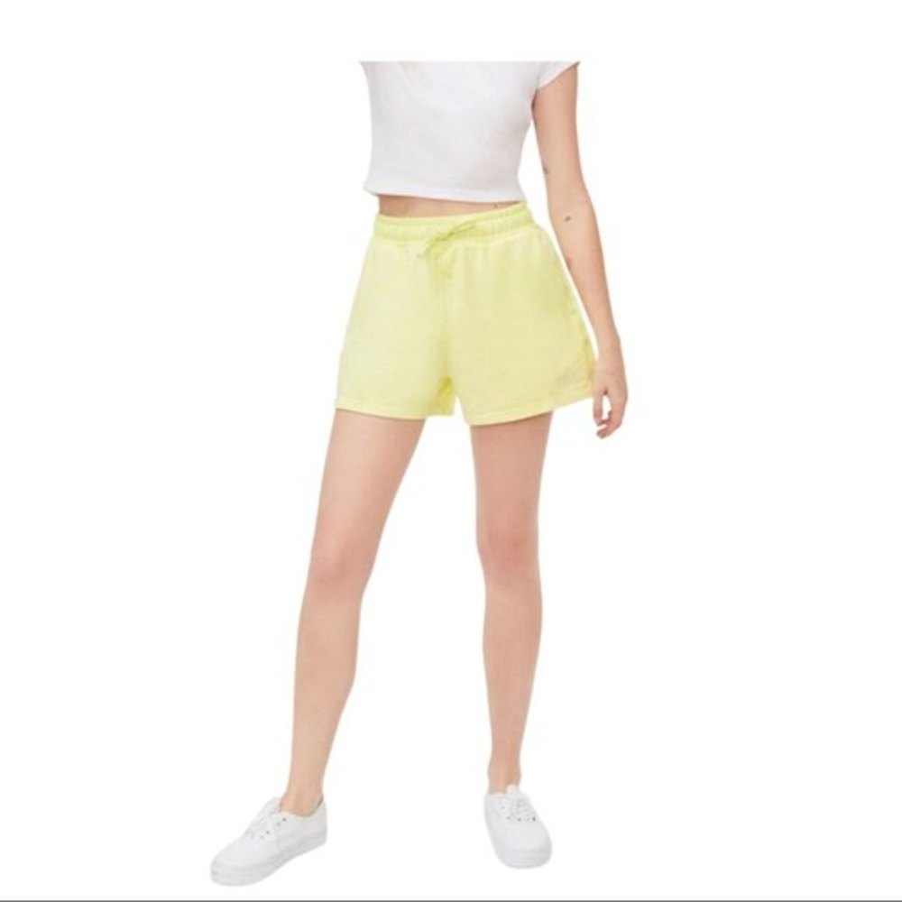 Puma MMQ French Terry Sunny Lime Shorts S NWT